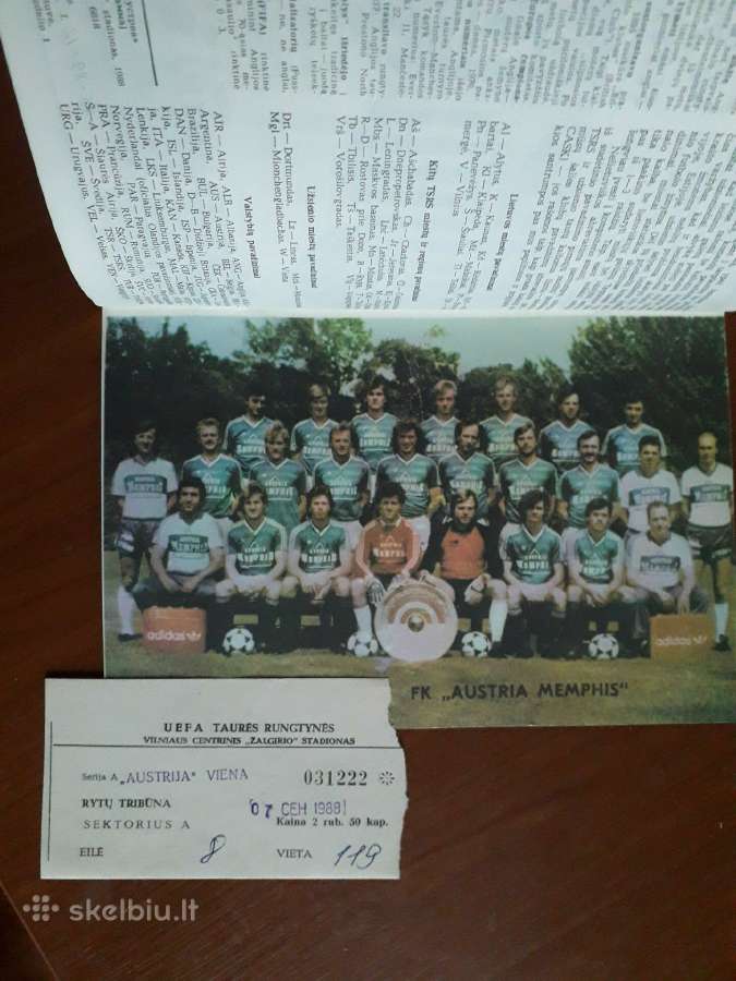 Vilniaus "Žalgiris" - "Austria Memphis" 1988 metai - nuotraukos Nr. 5