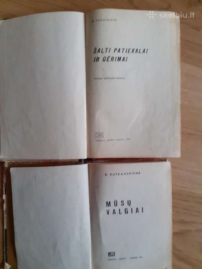 Senovinės receptų knygos 1971 m. - nuotraukos Nr. 2