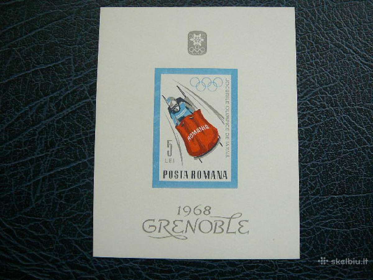 Olimpines Grenoblis68 Rumunija 1967 Mnh alb2627