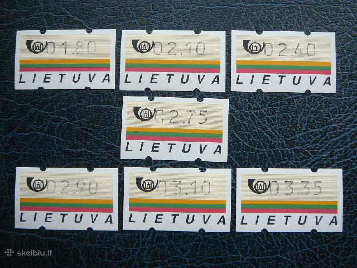 Lietuva 1998 Pasto automatu zenklai (atm) sv98