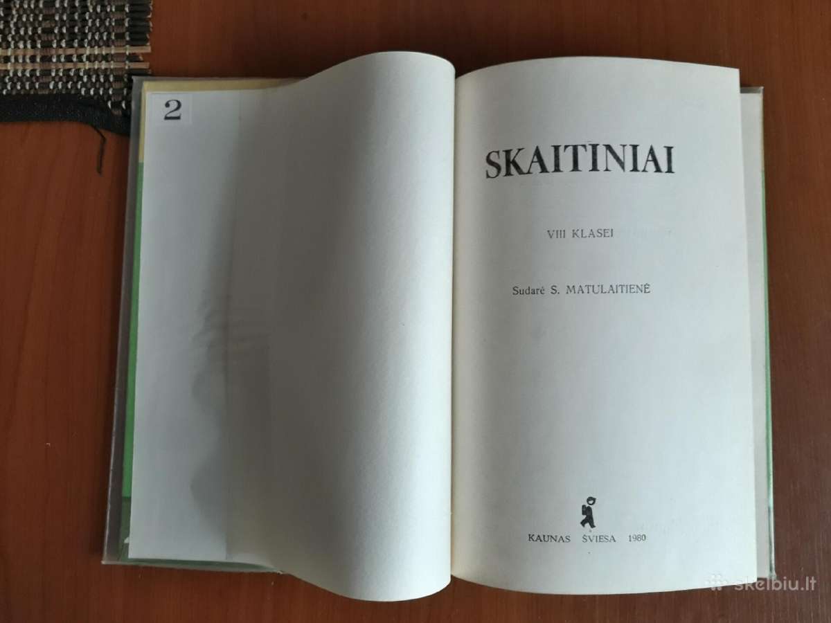 Skaitiniai 8 klasei 1980 metai. - nuotraukos Nr. 2