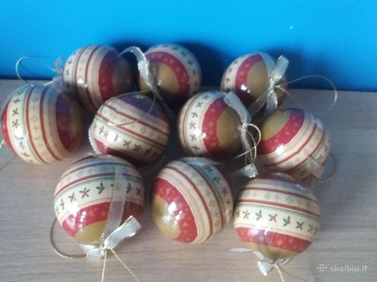 Labai gražūs nedūžtantys žaisliukai eglutei