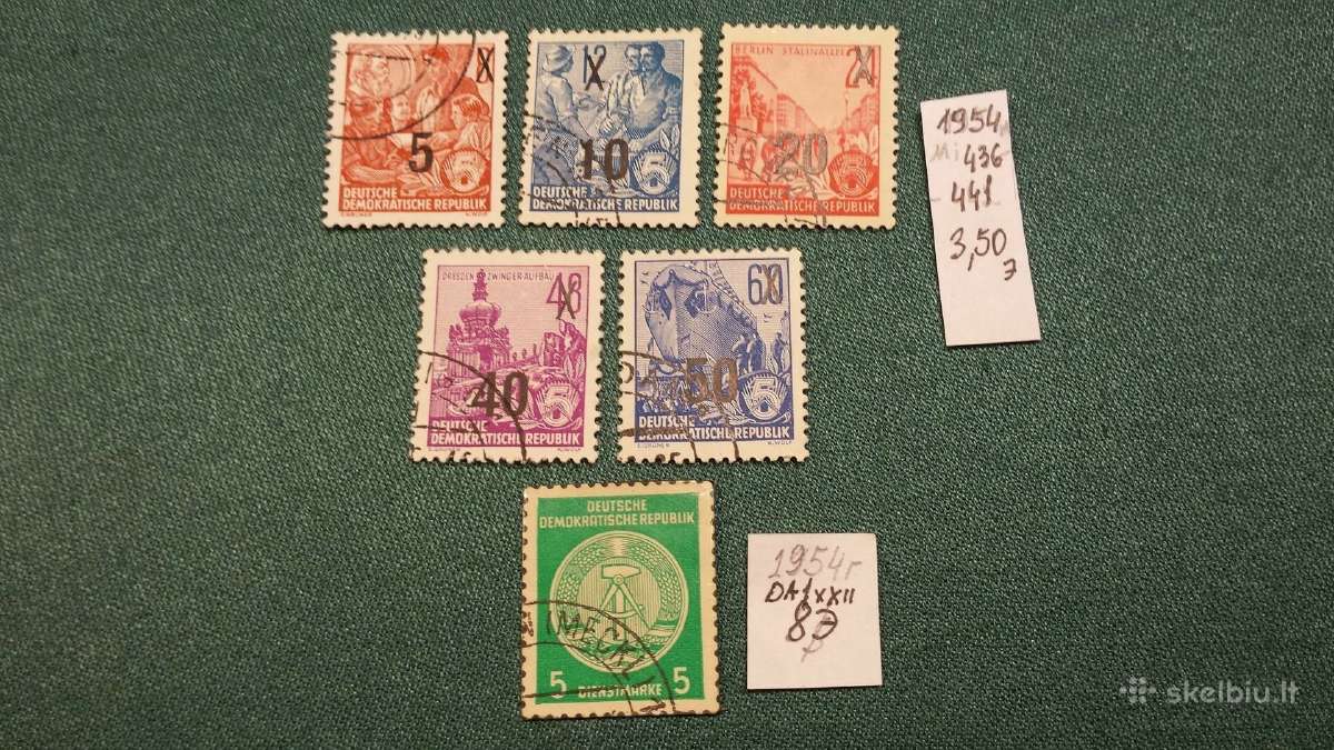 Vokietija (Ddr) 1954 m. - nuotraukos Nr. 4