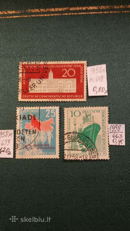 Vokietija (Ddr) 1958 m. - nuotraukos Nr. 2