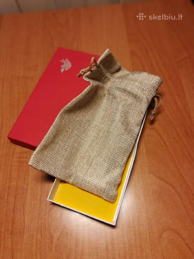 Natūralaus akm. nefrito volelis su maišeliu,dėžute - nuotraukos Nr. 3