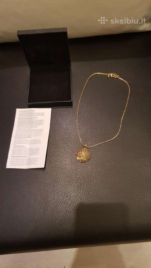 Pakabukas su grandinele su swarovski kristalais - nuotraukos Nr. 3