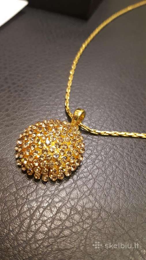 Pakabukas su grandinele su swarovski kristalais - nuotraukos Nr. 4