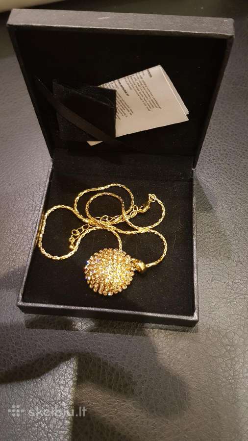 Pakabukas su grandinele su swarovski kristalais - nuotraukos Nr. 5