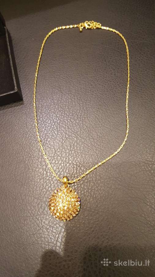Pakabukas su grandinele su swarovski kristalais - nuotraukos Nr. 8