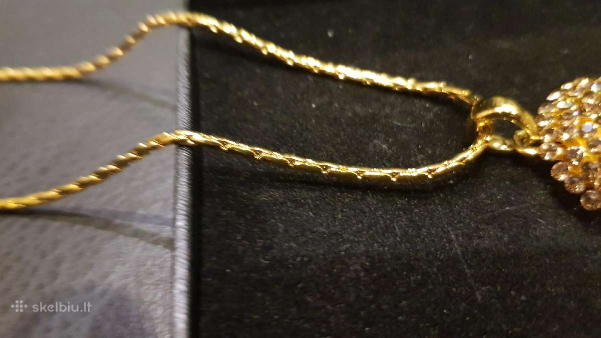 Pakabukas su grandinele su swarovski kristalais - nuotraukos Nr. 9