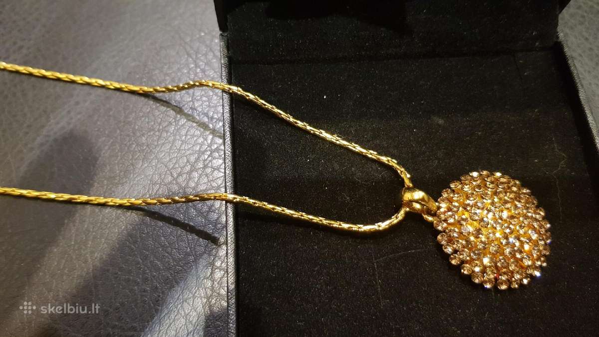 Pakabukas su grandinele su swarovski kristalais - nuotraukos Nr. 10