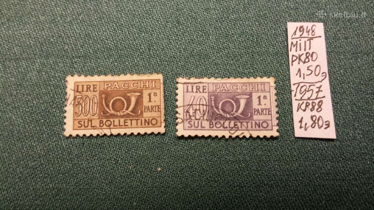 Italija 1948-57 m - nuotraukos Nr. 3