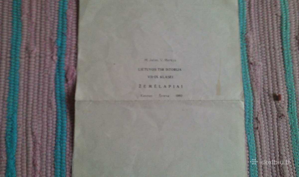 Žemėlapiai dar iš 1980 m.