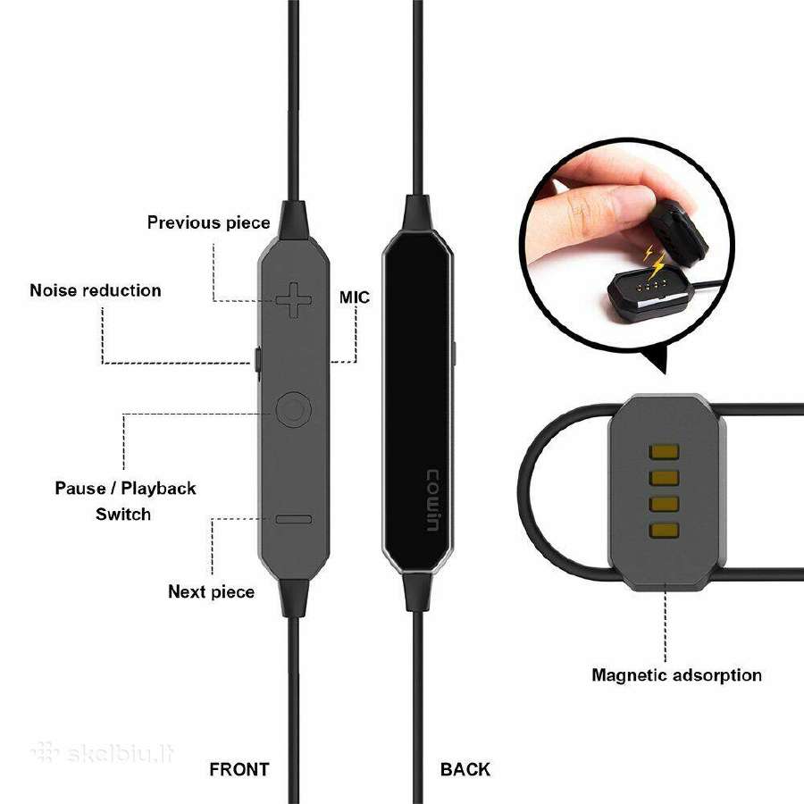 Cowin He8d Active Noise Cancelling Bluetooth - nuotraukos Nr. 7