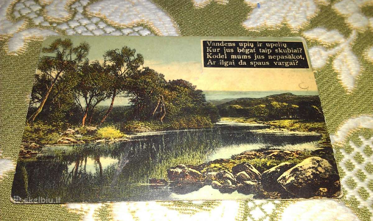 Seną atvirutę dar iš 1926 m.