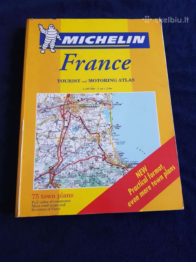 Michelin France Tourist- motoring atlas -atlasas