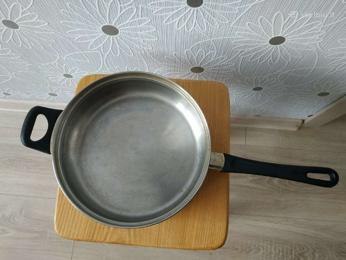 Vokiška nerūdijančio plieno keptuve troskintuvas - nuotraukos Nr. 2