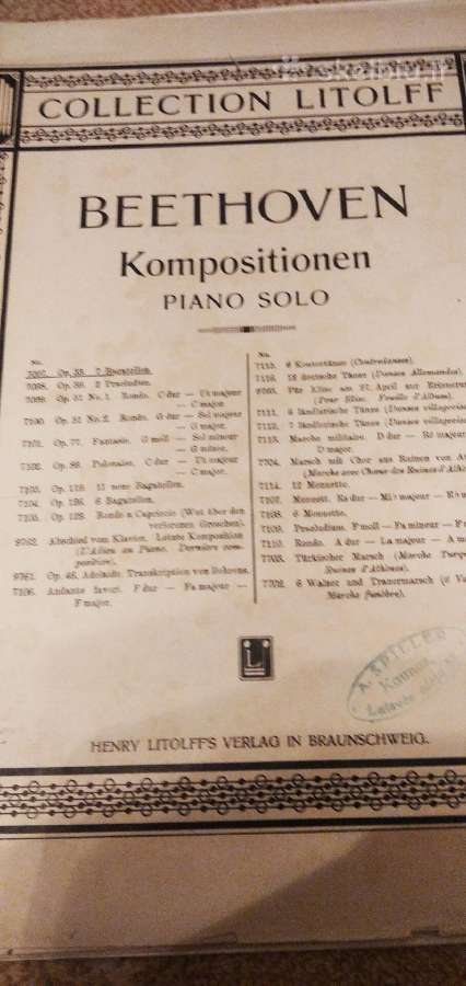 L.bethoveno Bagatelės fortepijonui