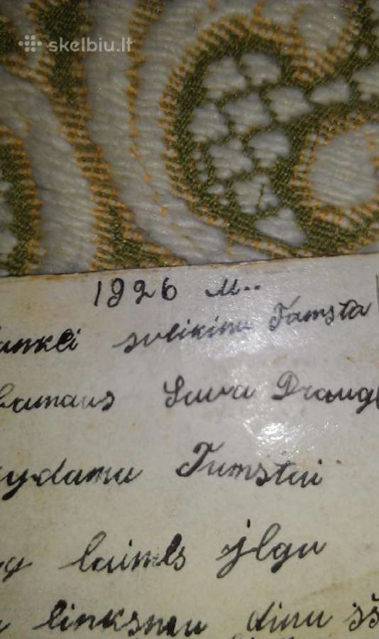 Seną atvirutę dar iš 1926 m. - nuotraukos Nr. 3