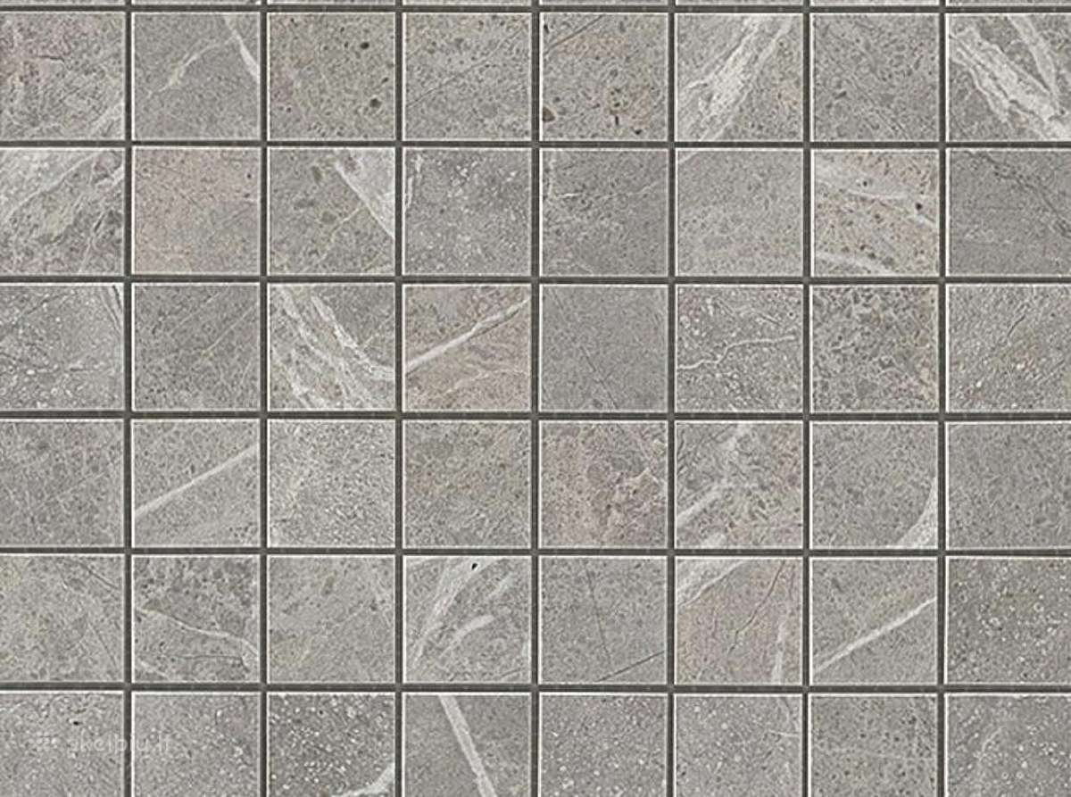 Plytelės - Marvel Grey Fluery Mosaico Matt