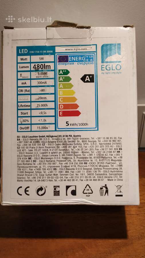 LED sieninis šviestuvas - nuotraukos Nr. 6