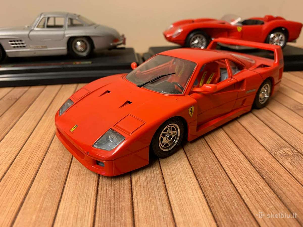 Modeliukai automodeliai 1:24 Ferrari Mercedes - nuotraukos Nr. 2