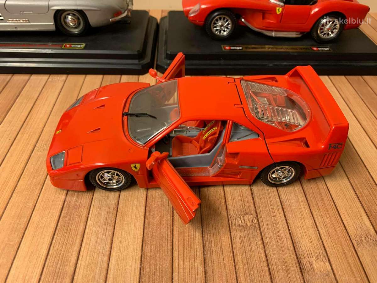 Modeliukai automodeliai 1:24 Ferrari Mercedes - nuotraukos Nr. 3