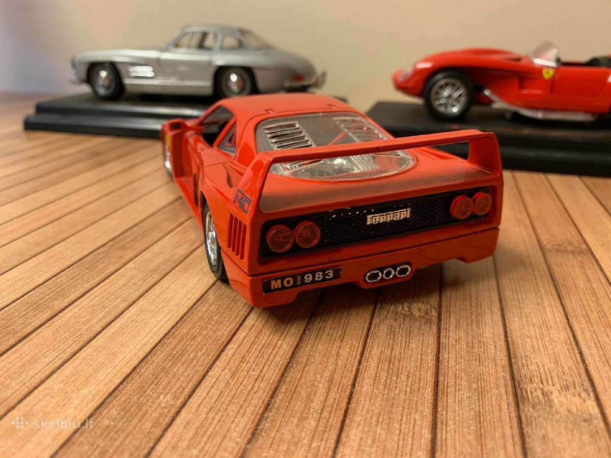 Modeliukai automodeliai 1:24 Ferrari Mercedes - nuotraukos Nr. 4