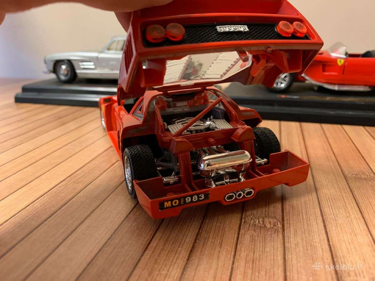 Modeliukai automodeliai 1:24 Ferrari Mercedes - nuotraukos Nr. 5