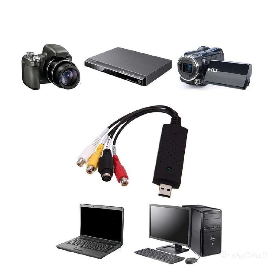 Usb Video Adapteris (Vhs Vcr Video to Pc Dvd) - nuotraukos Nr. 2