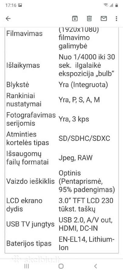 Fotoaparatas Nikon - nuotraukos Nr. 7