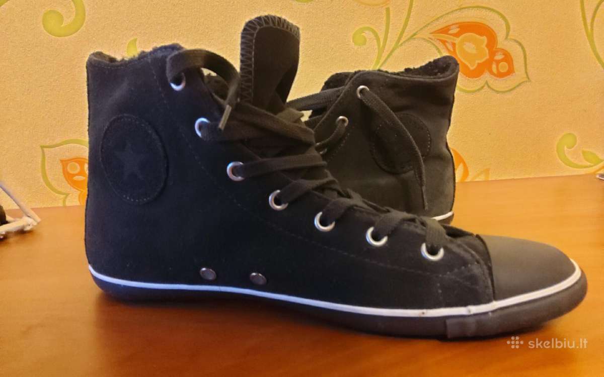 Nauji naturalios odos Converse batai su kailiu - nuotraukos Nr. 2