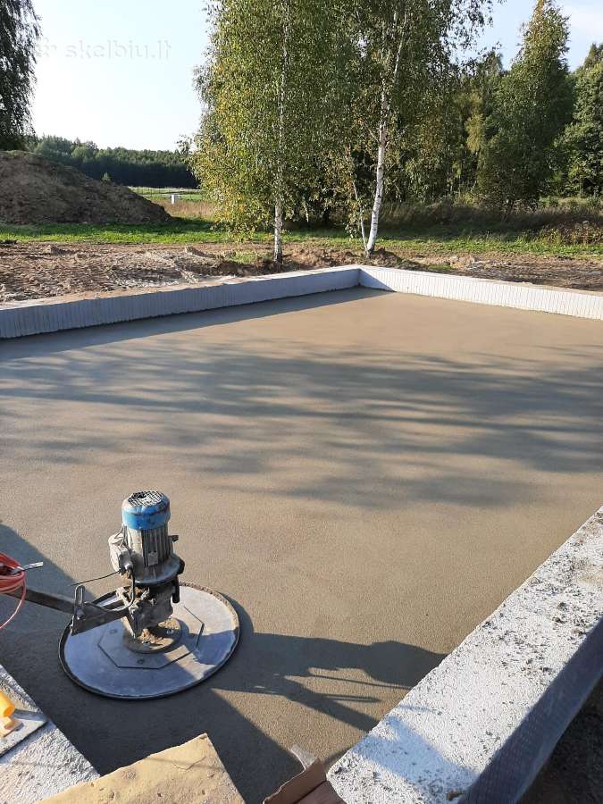 Grindų betonavimas ir paruošiamieji darbai