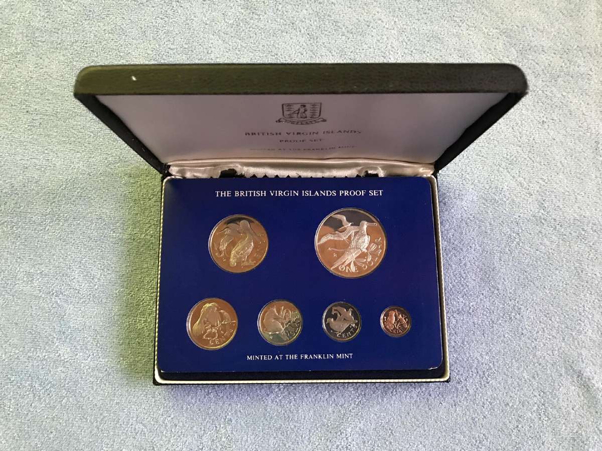 Monetos british virgin isl. 1975m ag ir cu-ni