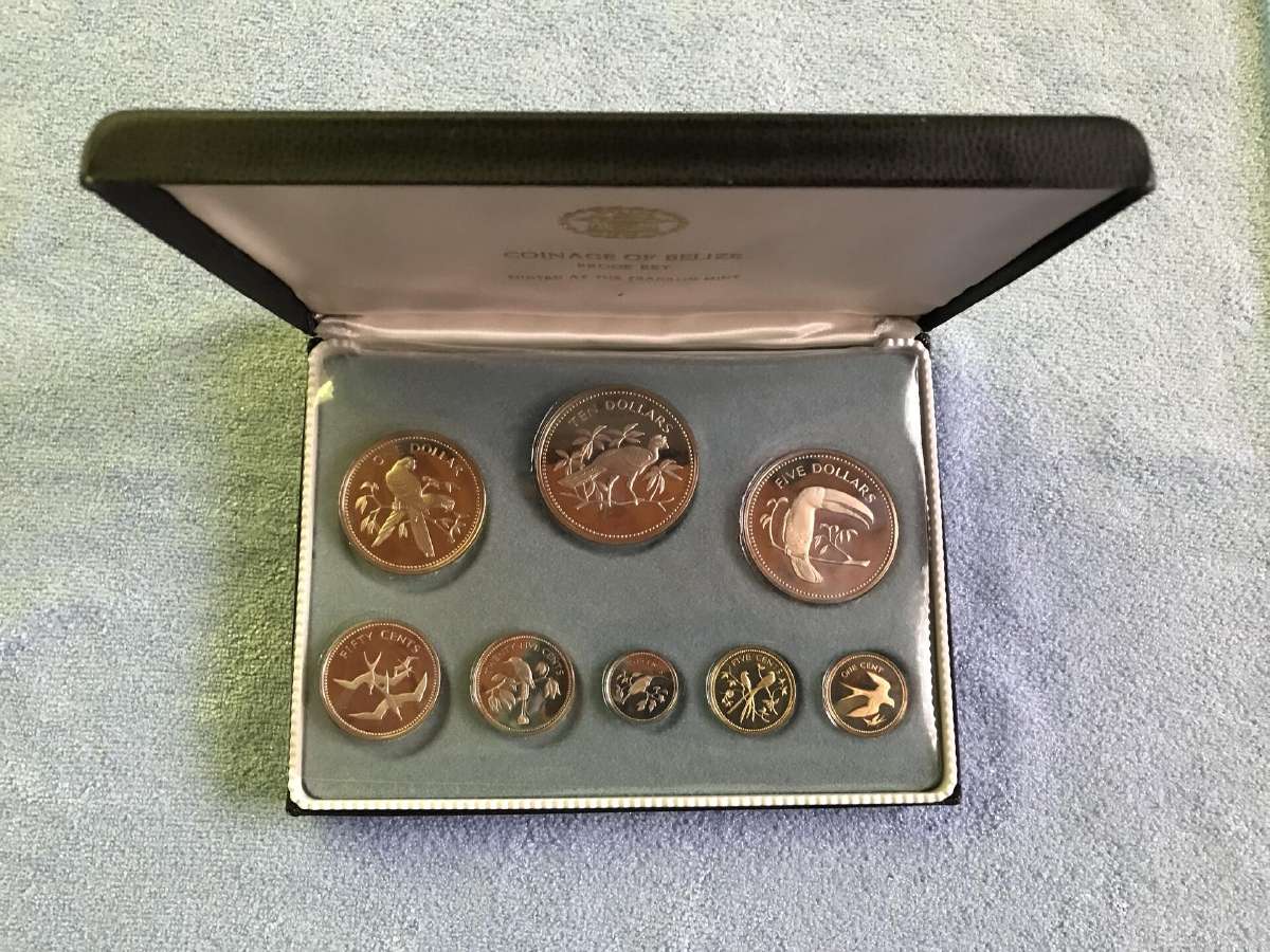 Monetos belize 1974m cu-ni proof