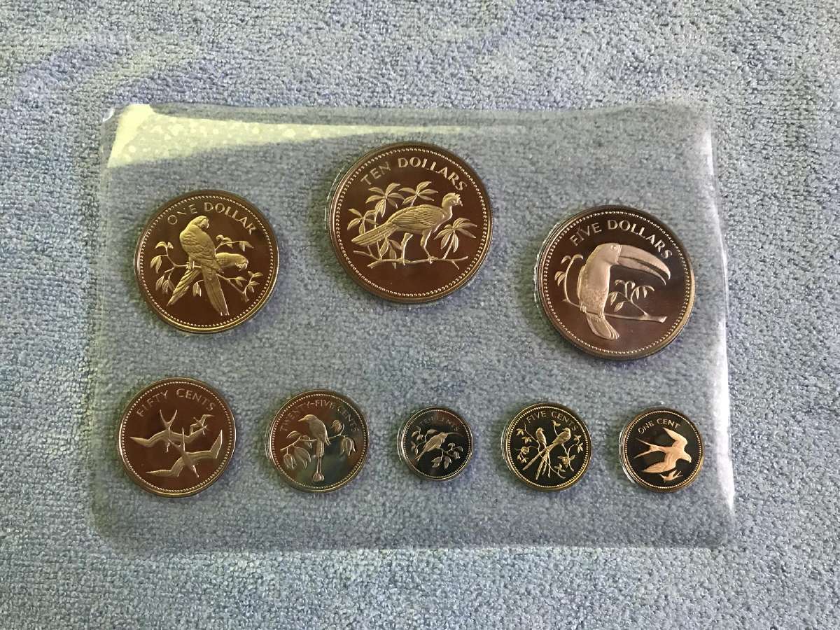 Monetos belize 1974m cu-ni proof - nuotraukos Nr. 2