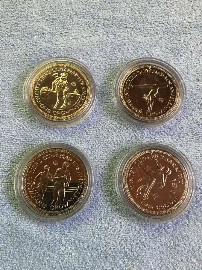 Monetos isle of man 1984m, 1 krona, cu-ni - nuotraukos Nr. 2