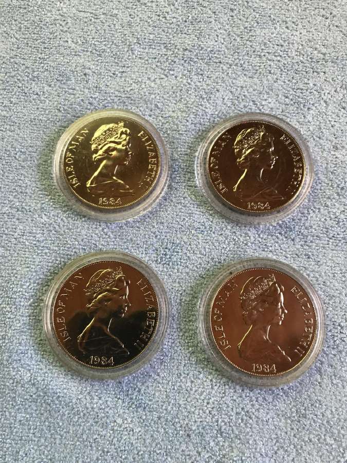 Monetos isle of man 1984m, 1 krona, cu-ni - nuotraukos Nr. 3