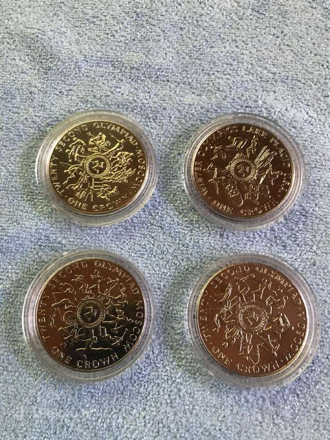 Monetos isle of man 1980m, 1 krona, cu-ni - nuotraukos Nr. 2