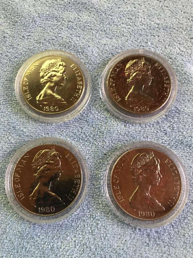 Monetos isle of man 1980m, 1 krona, cu-ni - nuotraukos Nr. 3