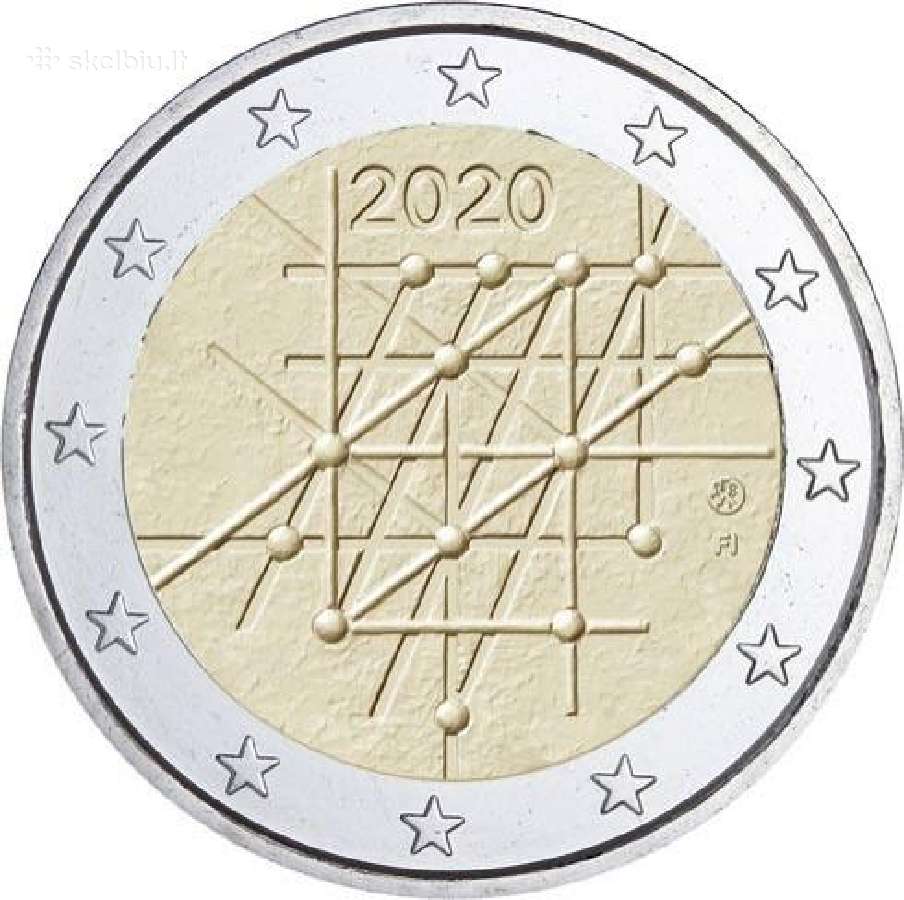 Suomijos proginės euro monetos - nuotraukos Nr. 13