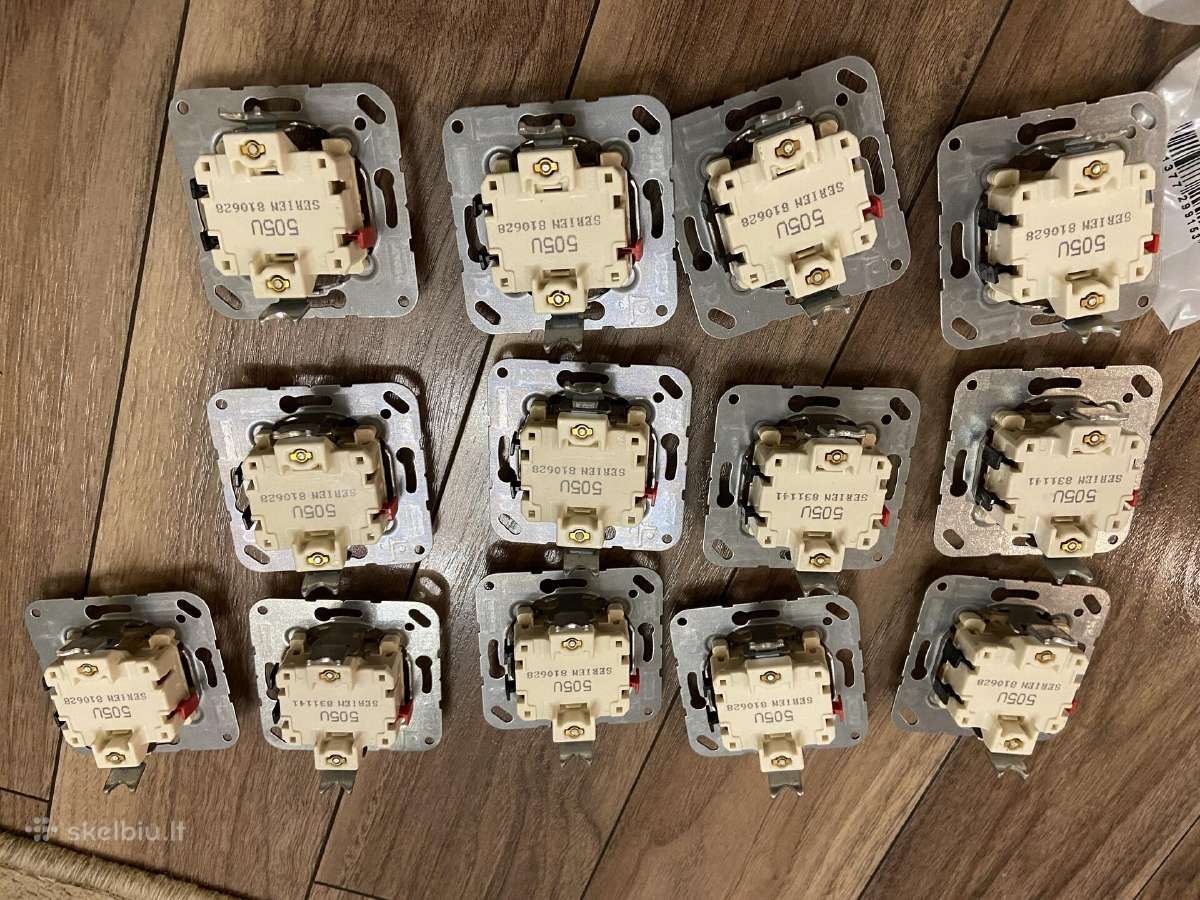 Eaton Automatas Pl6 C16/1 bei Jung perjungikliai - nuotraukos Nr. 6