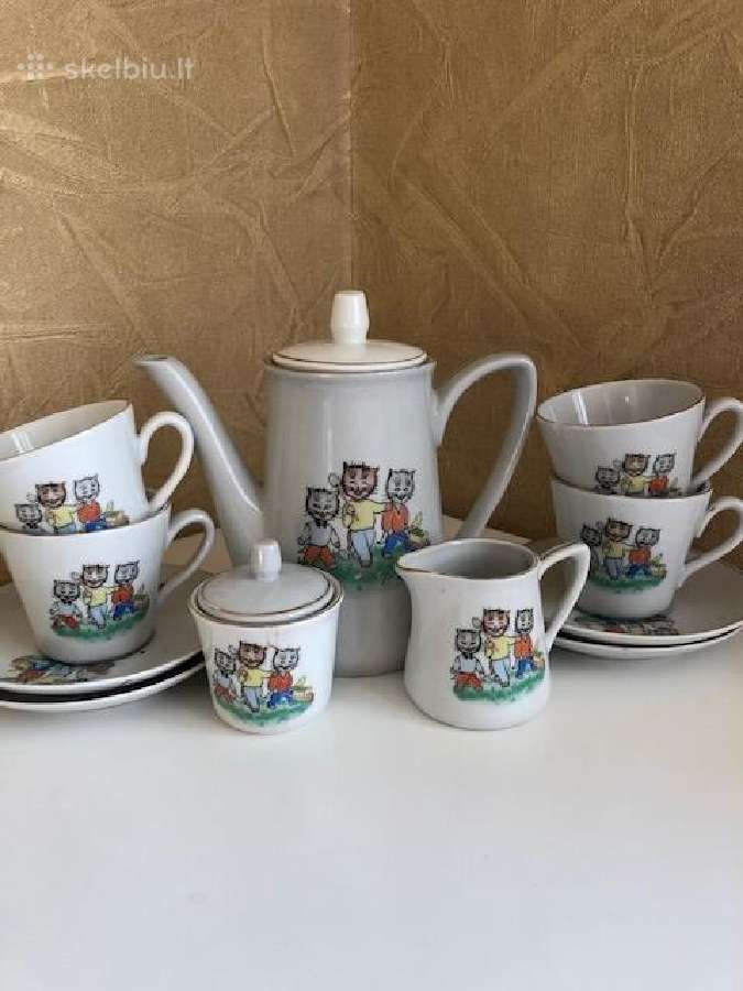 1955 metų vaikiškas kavos komplektas - nuotraukos Nr. 2