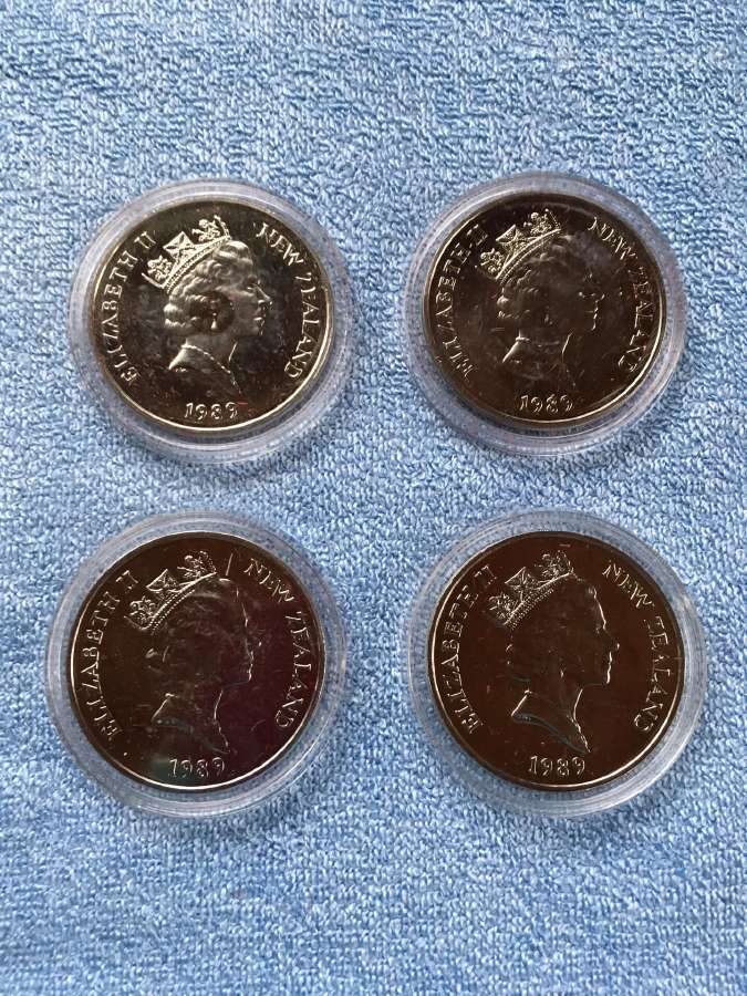 Monetos new zealand 1989m cu-ni - nuotraukos Nr. 3