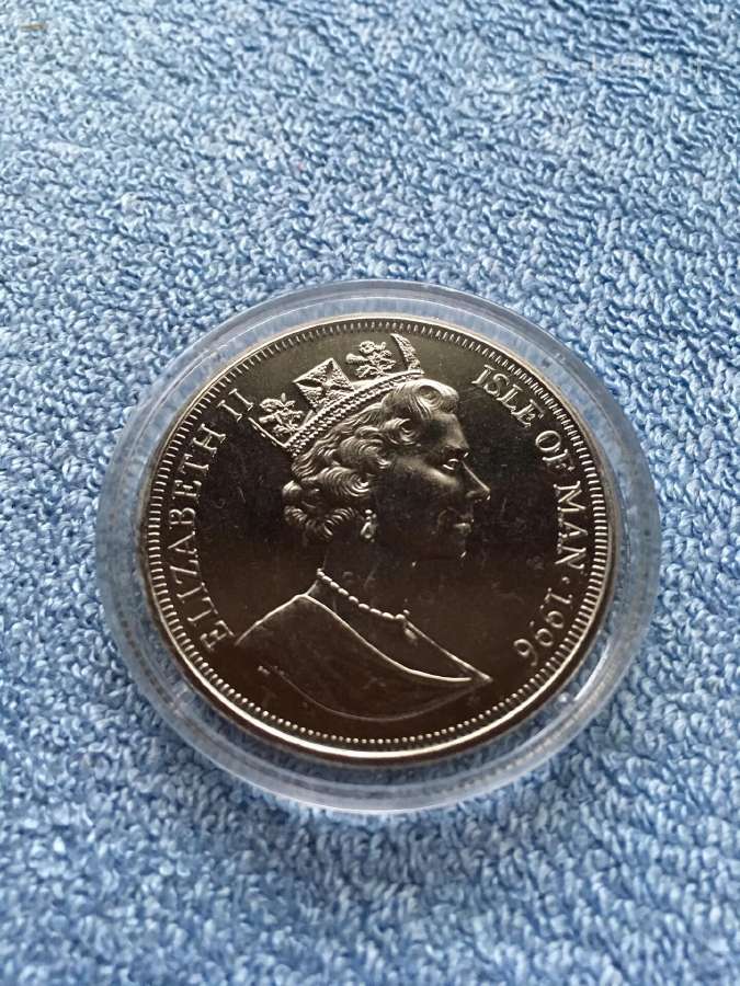 Moneta Isle of Man, 1996m. 1 krona, cu-ni - nuotraukos Nr. 2