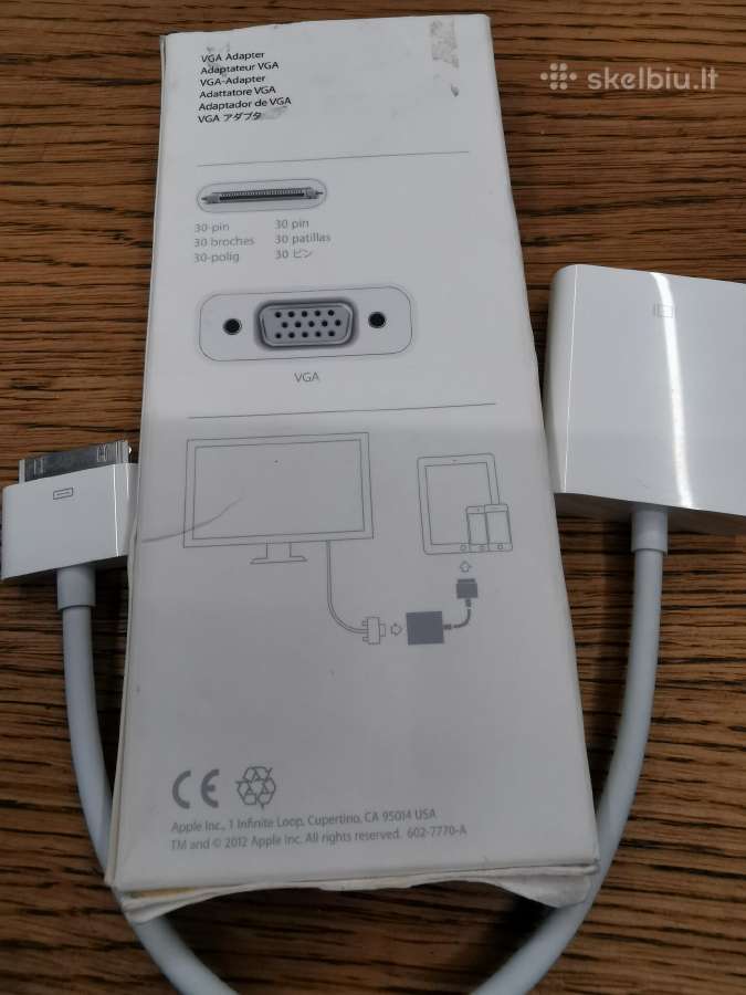 Apple Vga Adapter A1368 For iPad iPhone iPod Touch