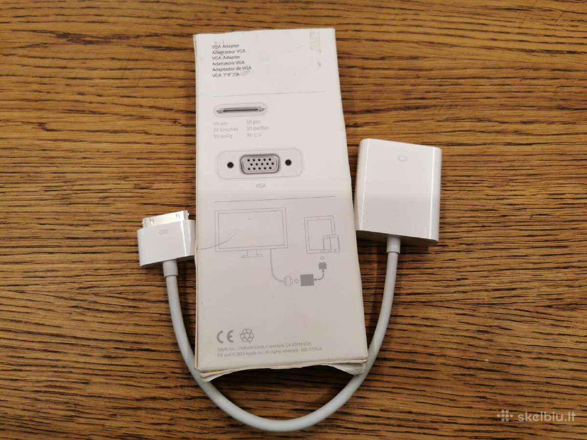 Apple Vga Adapter A1368 For iPad iPhone iPod Touch - nuotraukos Nr. 2