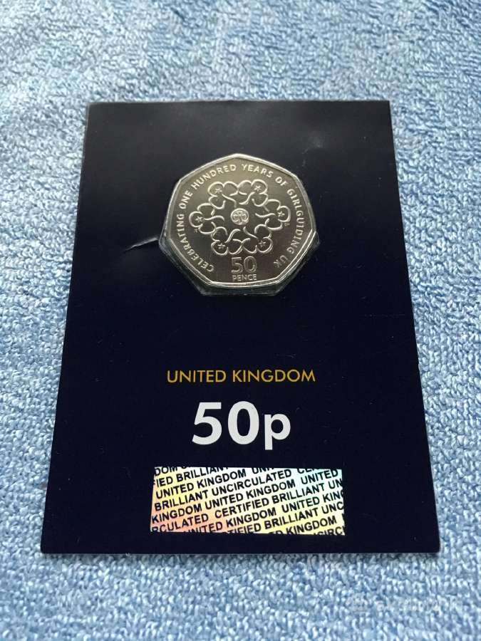 Moneta UK 2019m. 50 pensu, cu-ni