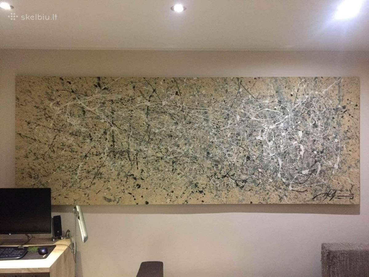 Pollock stiliaus abstraktaus ekspr. paveikslas - nuotraukos Nr. 6