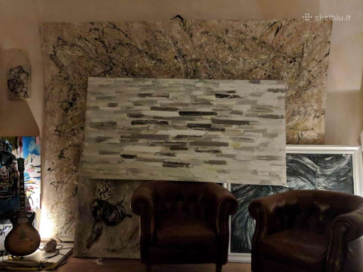 Pollock stiliaus abstraktaus ekspr. paveikslas - nuotraukos Nr. 8